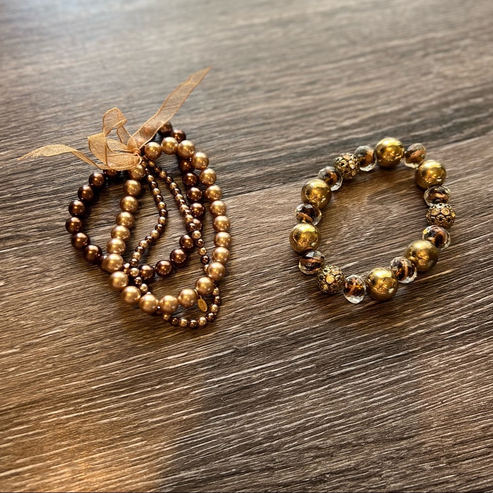 Brown bracelets